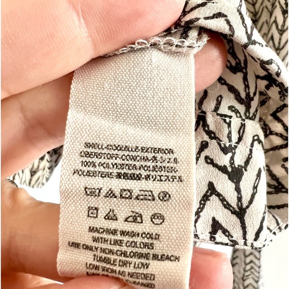 Free People Printed Stars Aligned Wide Bell Sleeve Boxy Crop Blouse Size Small - Picture 8 of 9